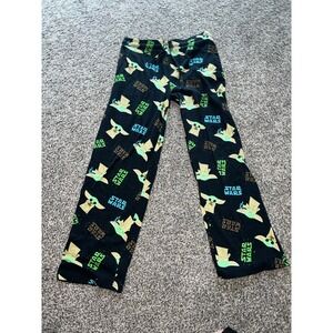 Star Wars Men's Baby Yoda‎ Black Drawstring Pajama pants size small
